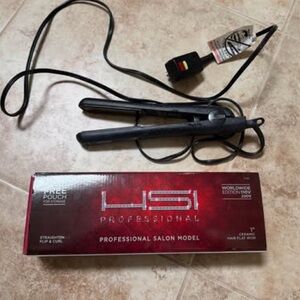 HSI Professional 1” Ceramic Flat Iron + Protective Styling Glove